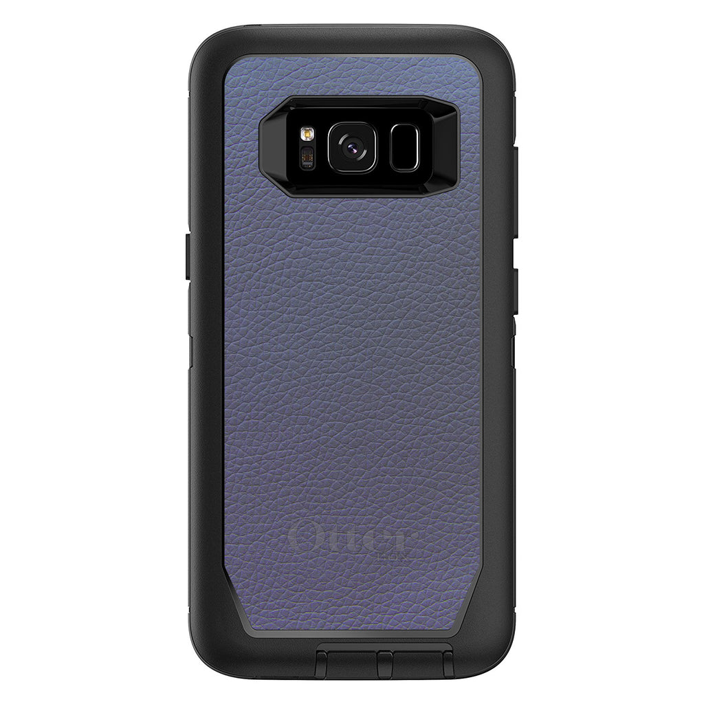 Dark Grey Leather Print Design OtterBox Defender Case for iPhone & Galaxy, view 12
