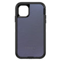 Dark Grey Leather Print Design OtterBox Defender Case for iPhone & Galaxy, view 2