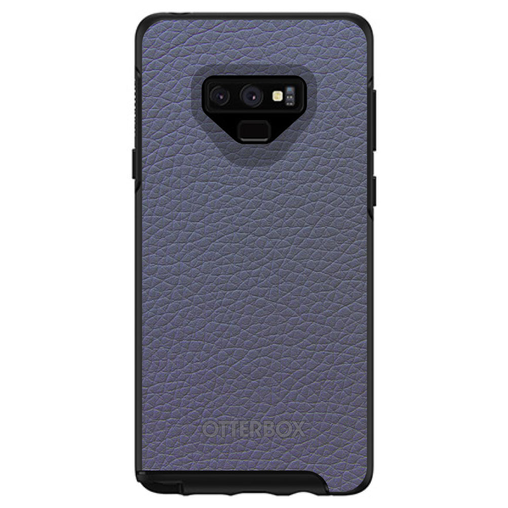 Dark Grey Leather Print Design OtterBox Symmetry Case for iPhone & Galaxy, view 13