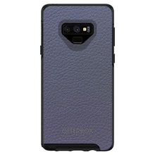 DistinctInk™ OtterBox Symmetry Series Case for Apple iPhone / Samsung Galaxy / Google Pixel - Dark Grey Leather Print Design