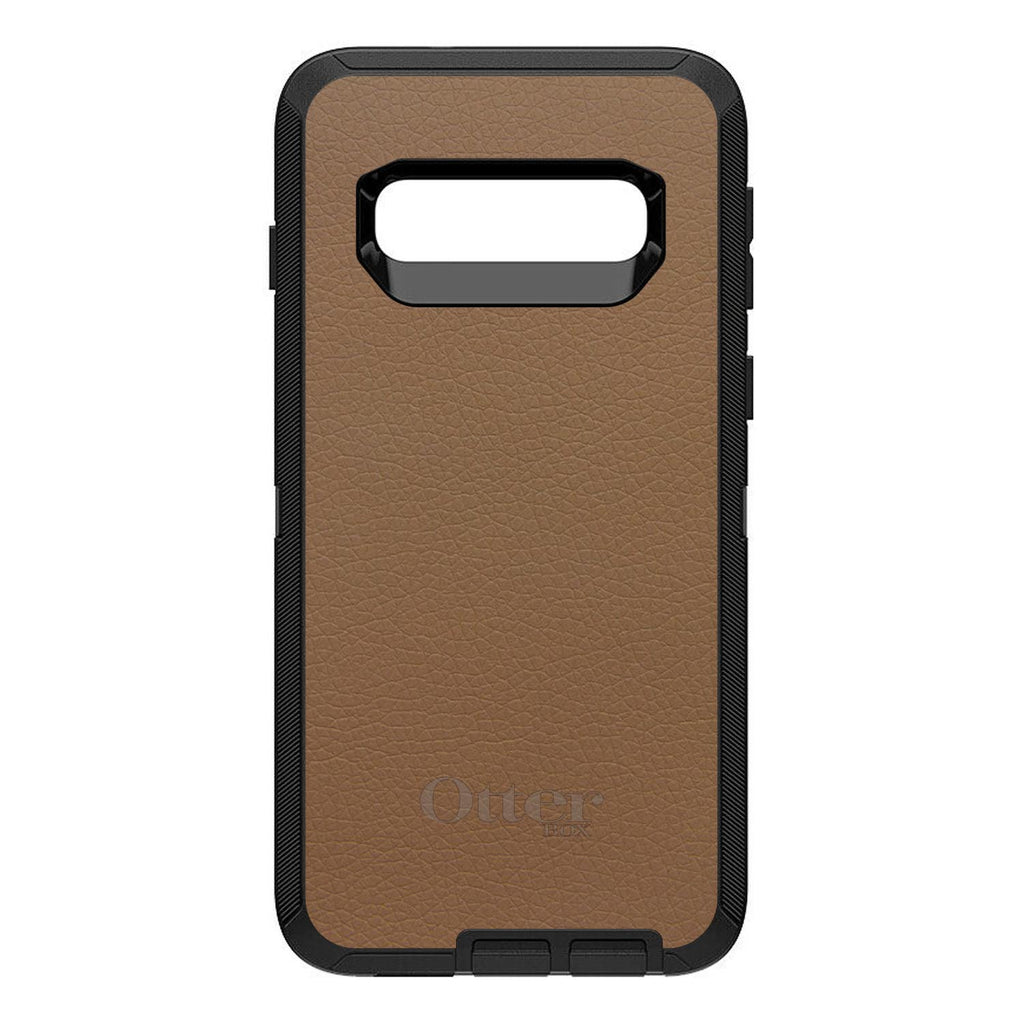 Brown Leather Print Design OtterBox Defender Case for iPhone & Galaxy, view 9