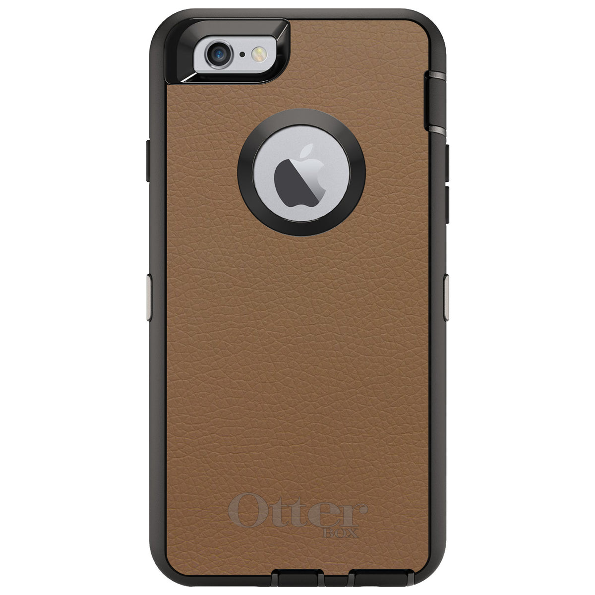 Brown Leather Print Design OtterBox Defender Case for iPhone & Galaxy, view 4