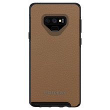 DistinctInk™ OtterBox Symmetry Series Case for Apple iPhone / Samsung Galaxy / Google Pixel - Brown Leather Print Design