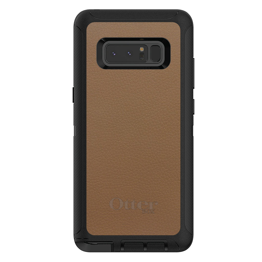 Brown Leather Print Design OtterBox Defender Case for iPhone & Galaxy, view 17