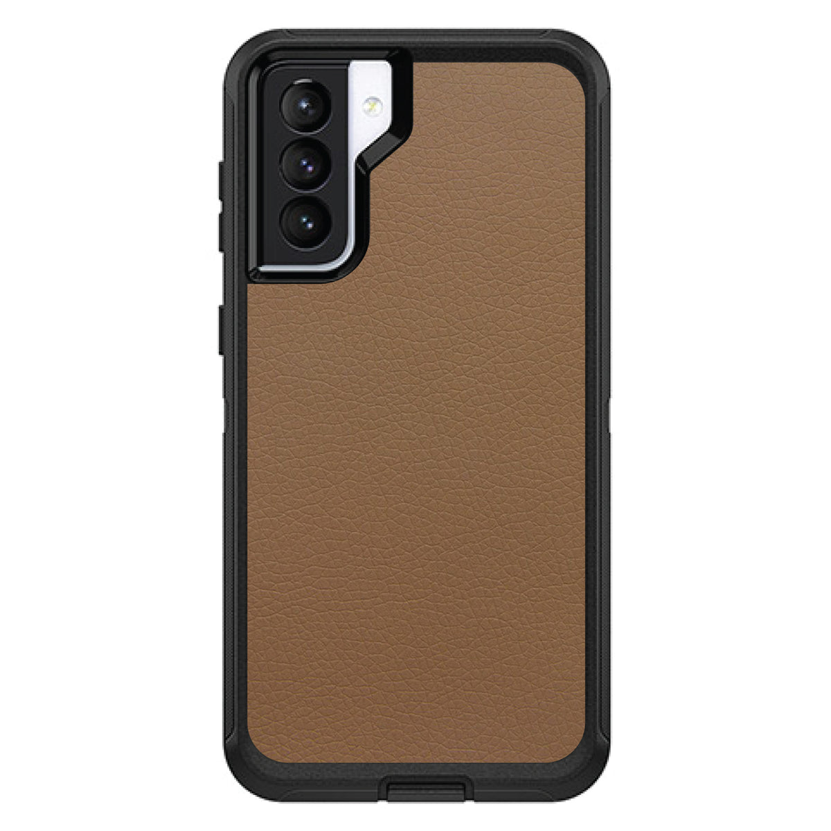 Brown Leather Print Design OtterBox Defender Case for iPhone & Galaxy, view 6