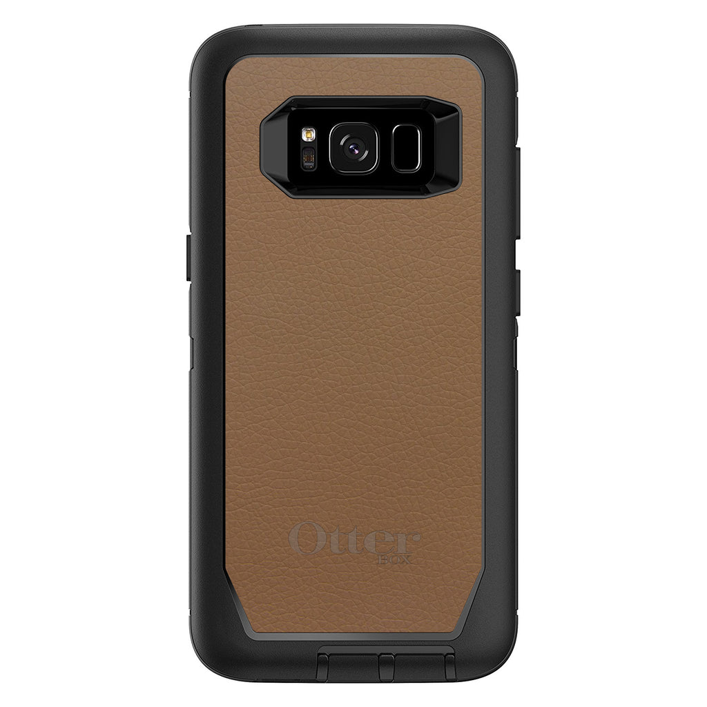 Brown Leather Print Design OtterBox Defender Case for iPhone & Galaxy, view 12