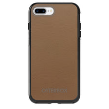 DistinctInk™ OtterBox Symmetry Series Case for Apple iPhone / Samsung Galaxy / Google Pixel - Brown Leather Print Design