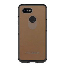 DistinctInk™ OtterBox Symmetry Series Case for Apple iPhone / Samsung Galaxy / Google Pixel - Brown Leather Print Design