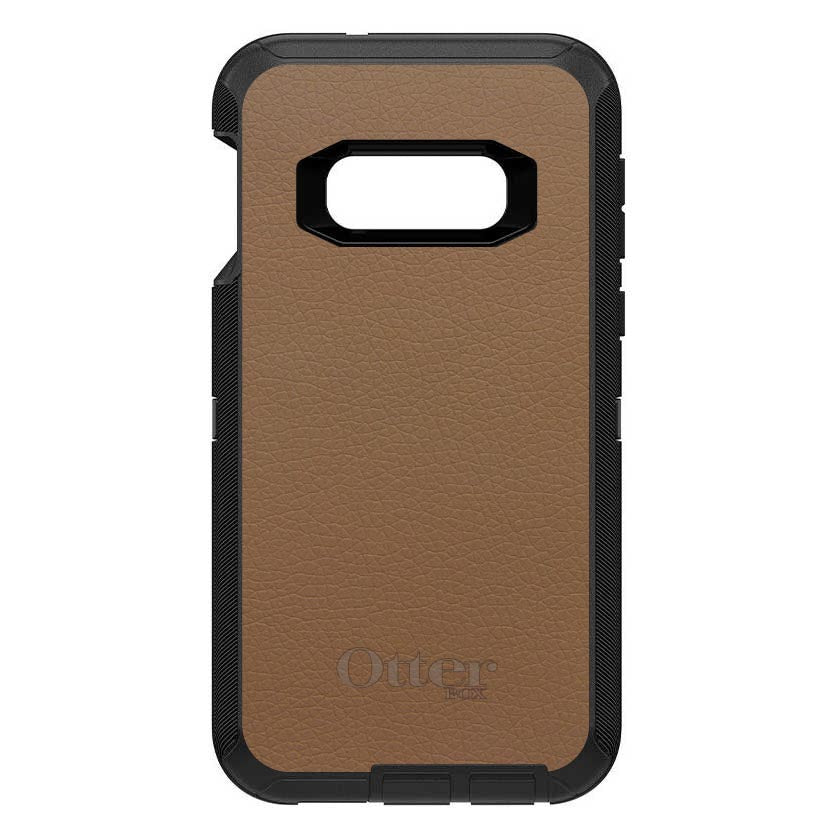 Brown Leather Print Design OtterBox Defender Case for iPhone & Galaxy, view 10