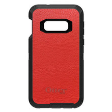 DistinctInk™ OtterBox Defender Series Case for Apple iPhone / Samsung Galaxy / Google Pixel - Red Leather Print Design