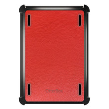 DistinctInk™ OtterBox Defender Series Case for Apple iPad / iPad Pro / iPad Air / iPad Mini - Red Leather Print Design