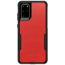 DistinctInk™ OtterBox Commuter Series Case for Apple iPhone or Samsung Galaxy - Red Leather Print Design