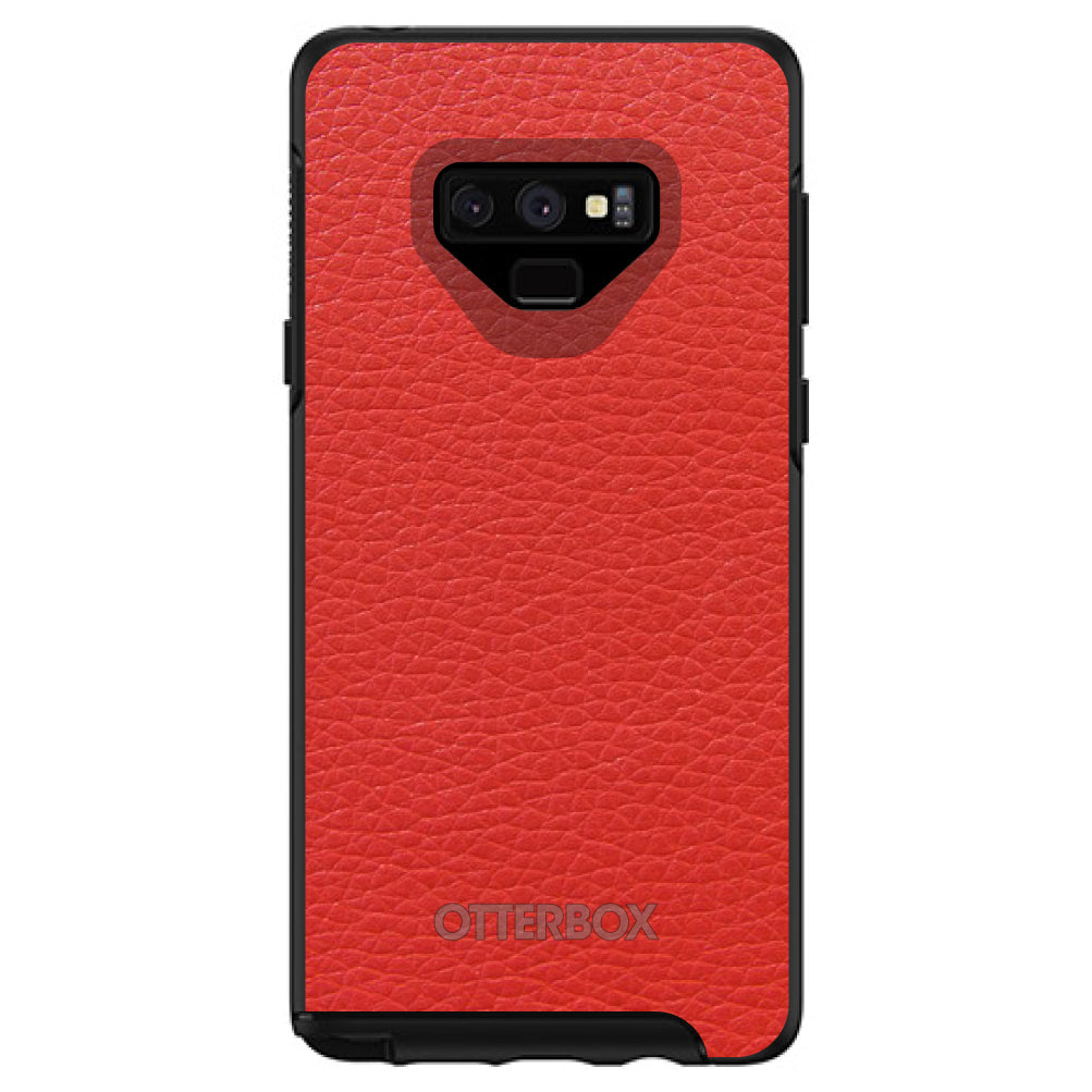 Red Leather Print Design OtterBox Symmetry Case for iPhone & Galaxy, view 13