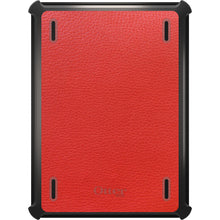 DistinctInk™ OtterBox Defender Series Case for Apple iPad / iPad Pro / iPad Air / iPad Mini - Red Leather Print Design