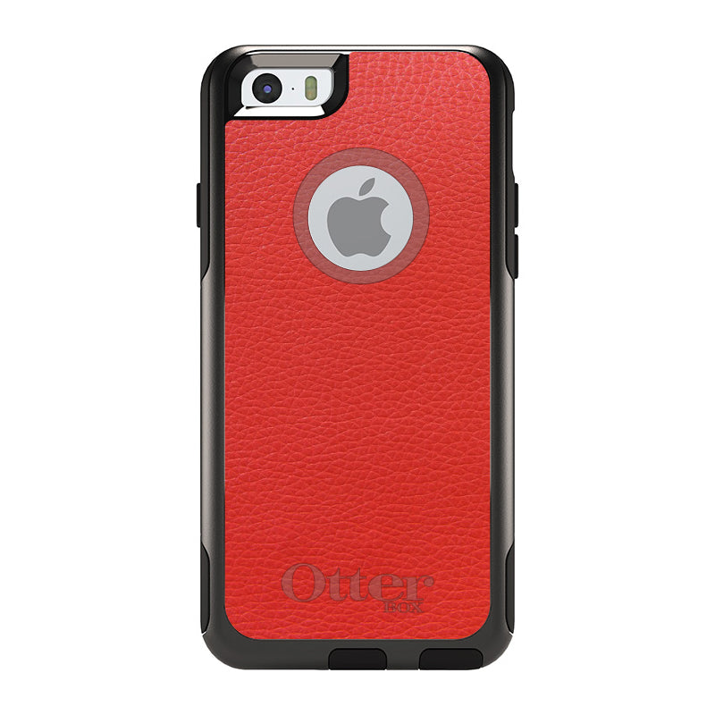 Red Leather Print Design OtterBox Commuter Case for iPhone & Galaxy, view 4