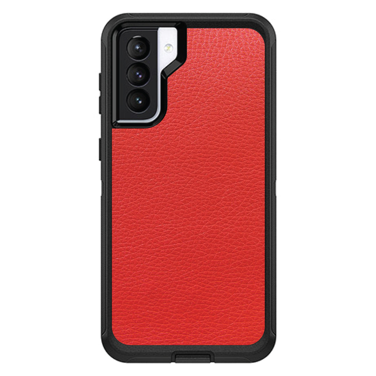 Red Leather Print Design OtterBox Defender Case for iPhone & Galaxy, view 6