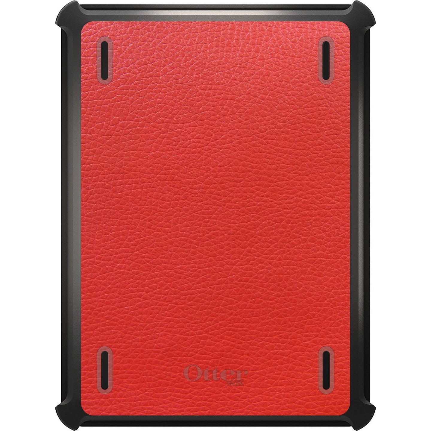 DistinctInk™ OtterBox Defender Series Case for Apple iPad / iPad Pro / iPad Air / iPad Mini - Red Leather Print Design