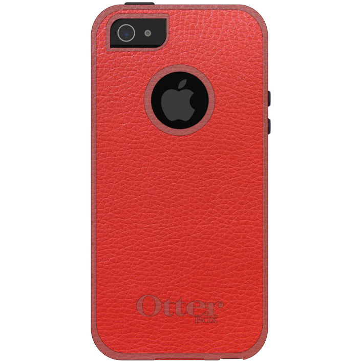 Red Leather Print Design OtterBox Commuter Case for iPhone & Galaxy, view 5