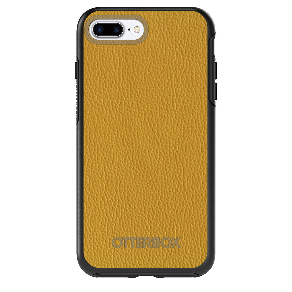 Yellow Leather Print Design OtterBox Symmetry Case for iPhone & Galaxy, view 2