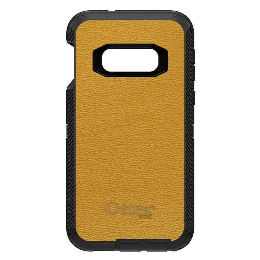 Yellow Leather Print Design OtterBox Defender Case for iPhone & Galaxy, view 10
