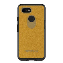 DistinctInk™ OtterBox Symmetry Series Case for Apple iPhone / Samsung Galaxy / Google Pixel - Yellow Leather Print Design