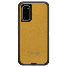 DistinctInk™ OtterBox Defender Series Case for Apple iPhone / Samsung Galaxy / Google Pixel - Yellow Leather Print Design