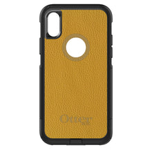 DistinctInk™ OtterBox Commuter Series Case for Apple iPhone or Samsung Galaxy - Yellow Leather Print Design