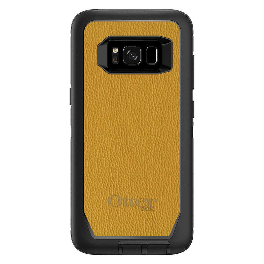 Yellow Leather Print Design OtterBox Defender Case for iPhone & Galaxy, view 12