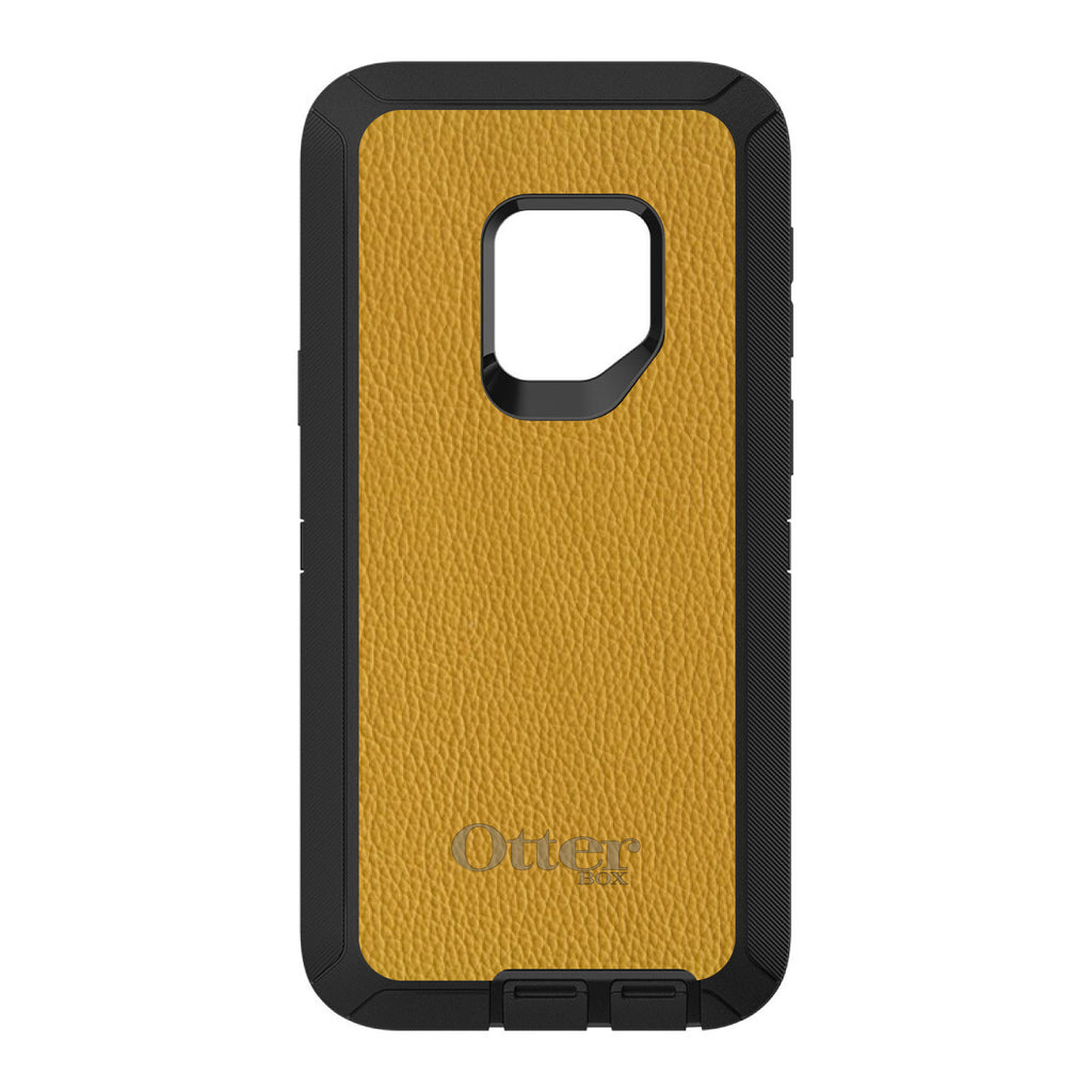 Yellow Leather Print Design OtterBox Defender Case for iPhone & Galaxy, view 11