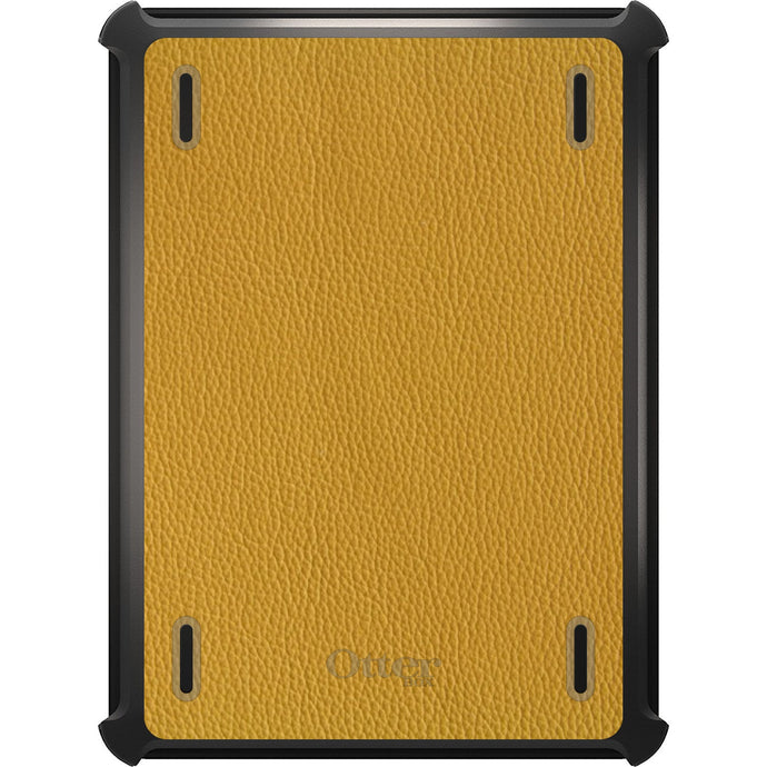 DistinctInk™ OtterBox Defender Series Case for Apple iPad / iPad Pro / iPad Air / iPad Mini - Yellow Leather Print Design