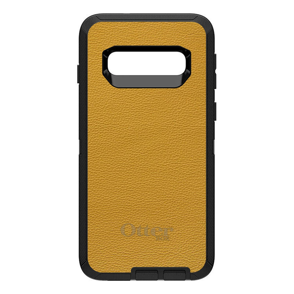 Yellow Leather Print Design OtterBox Defender Case for iPhone & Galaxy, view 9