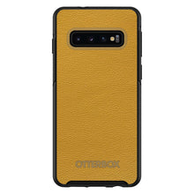 DistinctInk™ OtterBox Symmetry Series Case for Apple iPhone / Samsung Galaxy / Google Pixel - Yellow Leather Print Design