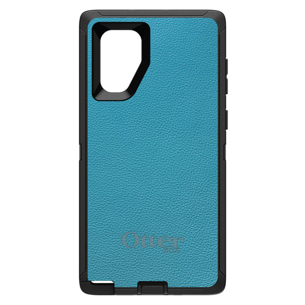 Teal Leather Print Design OtterBox Defender Case for iPhone & Galaxy, view 15