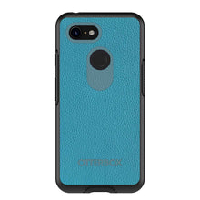 DistinctInk™ OtterBox Symmetry Series Case for Apple iPhone / Samsung Galaxy / Google Pixel - Teal Leather Print Design