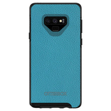 DistinctInk™ OtterBox Symmetry Series Case for Apple iPhone / Samsung Galaxy / Google Pixel - Teal Leather Print Design
