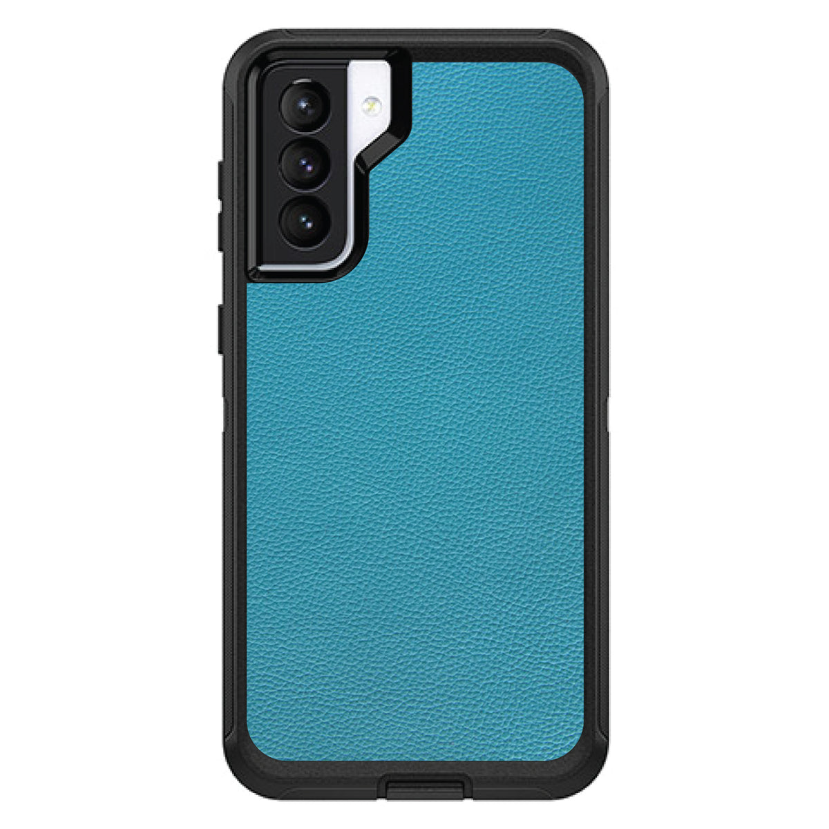 Teal Leather Print Design OtterBox Defender Case for iPhone & Galaxy, view 5