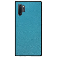 DistinctInk® Hard Plastic Snap-On Case for Apple iPhone or Samsung Galaxy - Teal Leather Print Design