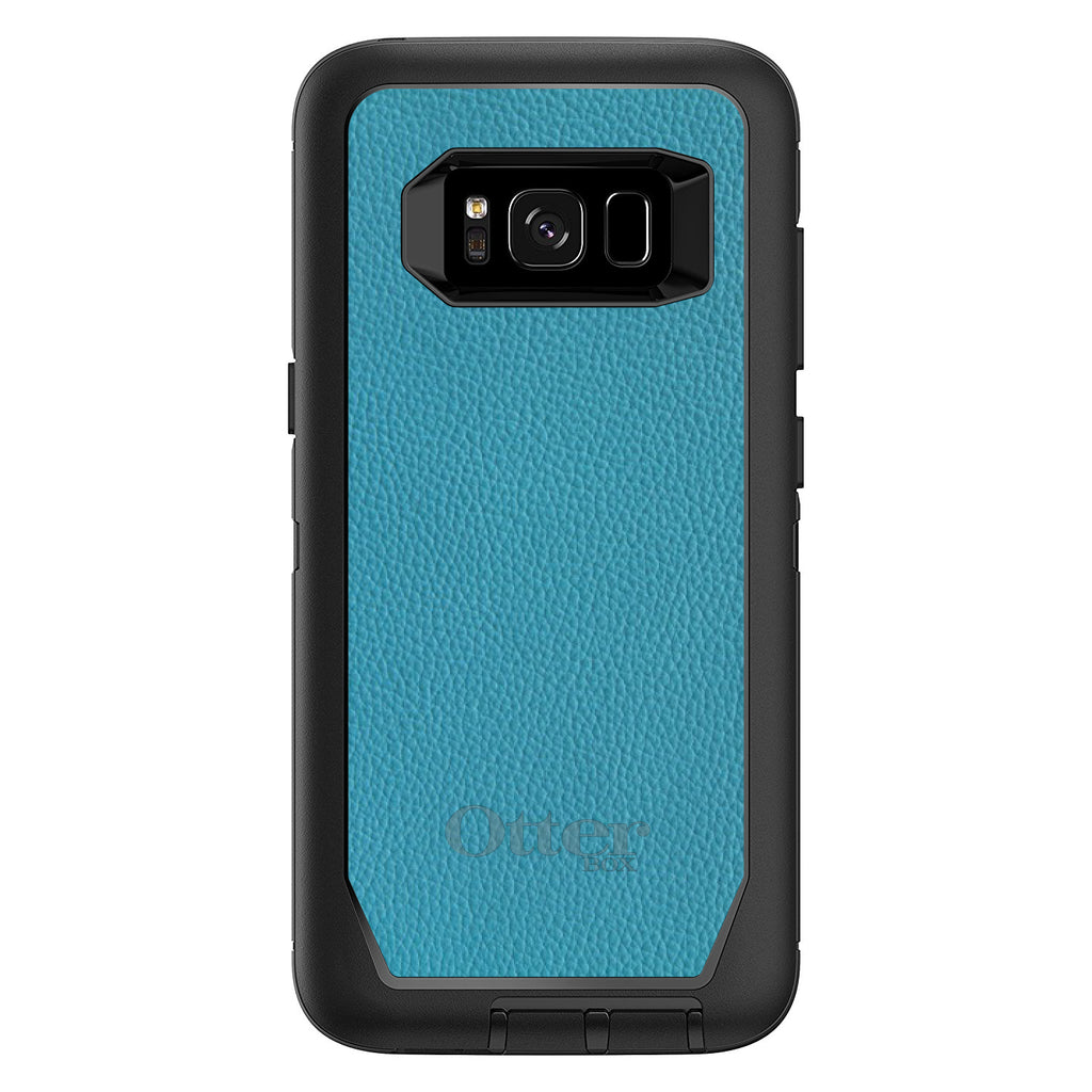 Teal Leather Print Design OtterBox Defender Case for iPhone & Galaxy, view 12
