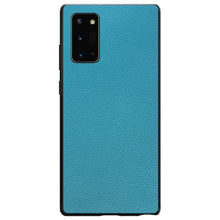 DistinctInk® Hard Plastic Snap-On Case for Apple iPhone or Samsung Galaxy - Teal Leather Print Design