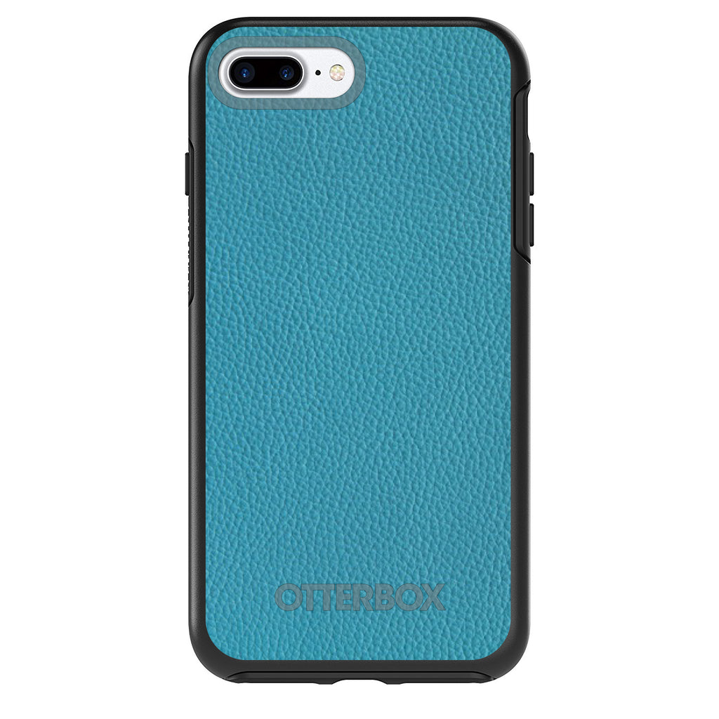 Teal Leather Print Design OtterBox Symmetry Case for iPhone & Galaxy, view 2
