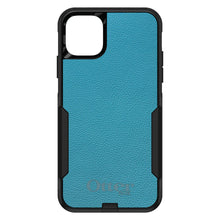 DistinctInk™ OtterBox Commuter Series Case for Apple iPhone or Samsung Galaxy - Teal Leather Print Design