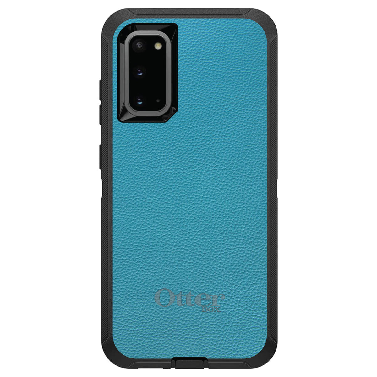 Teal Leather Print Design OtterBox Defender Case for iPhone & Galaxy, view 8