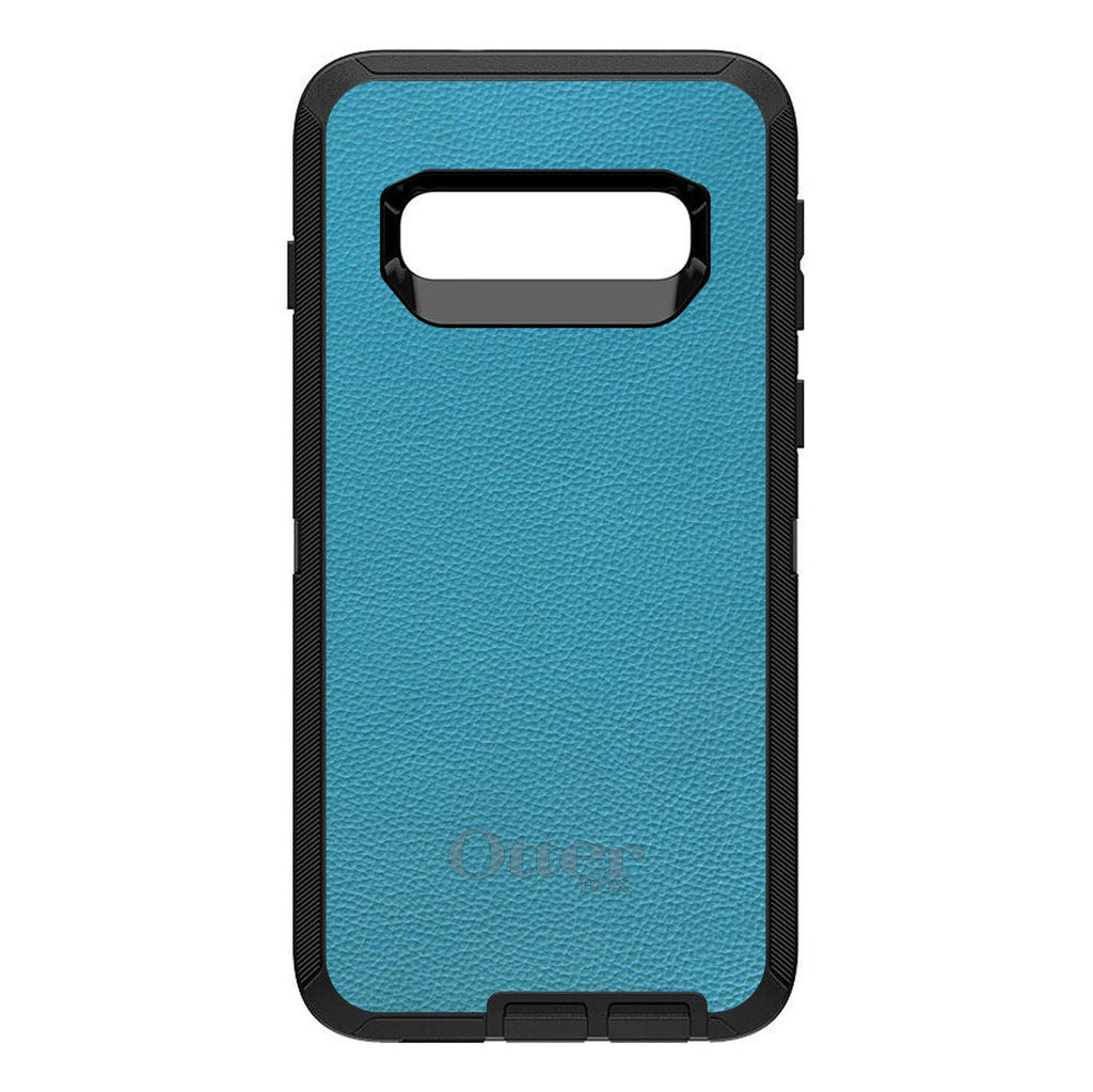 Teal Leather Print Design OtterBox Defender Case for iPhone & Galaxy, view 9
