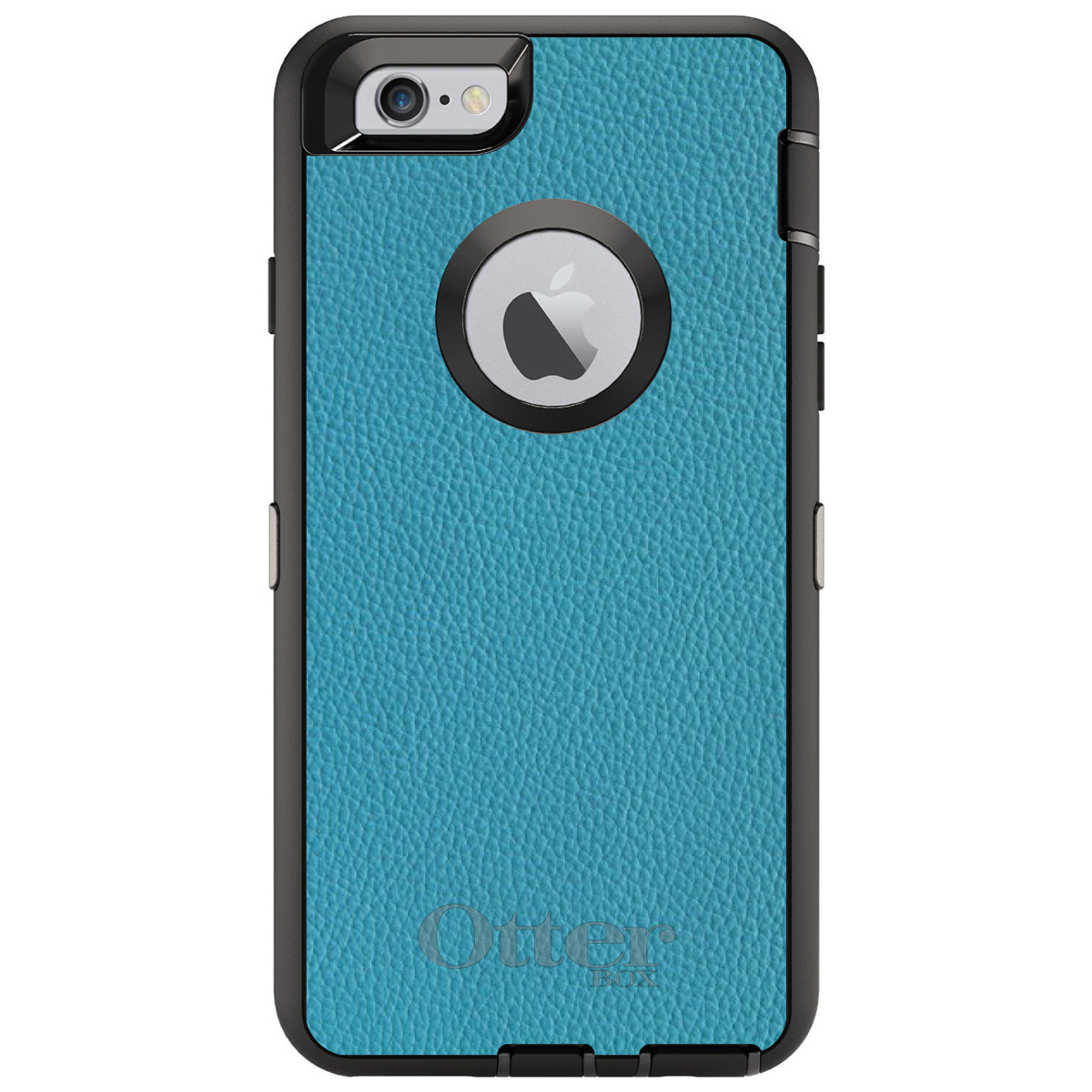 Teal Leather Print Design OtterBox Defender Case for iPhone & Galaxy, view 4