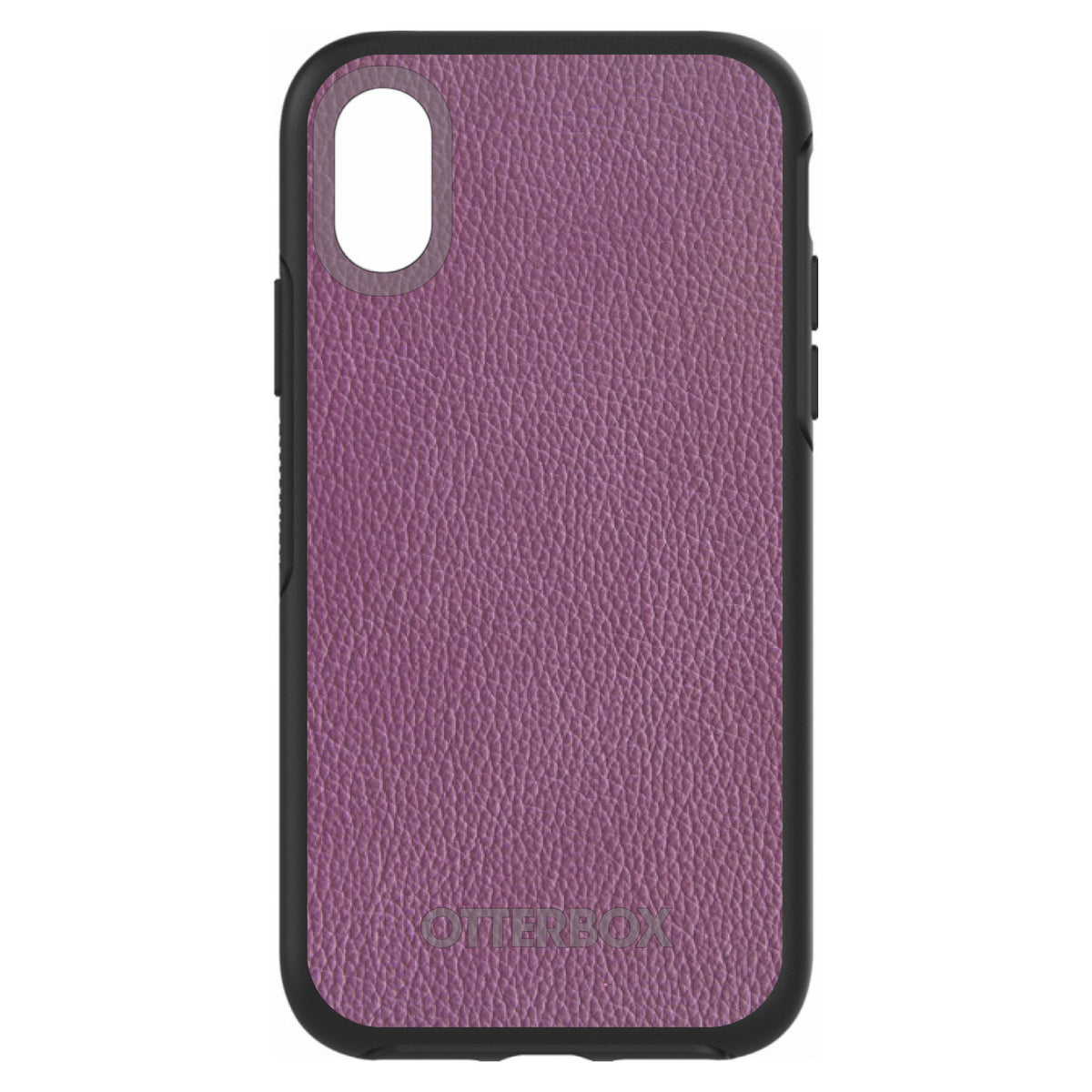 Purple Leather Print Design OtterBox Symmetry Case for iPhone & Galaxy, view 4
