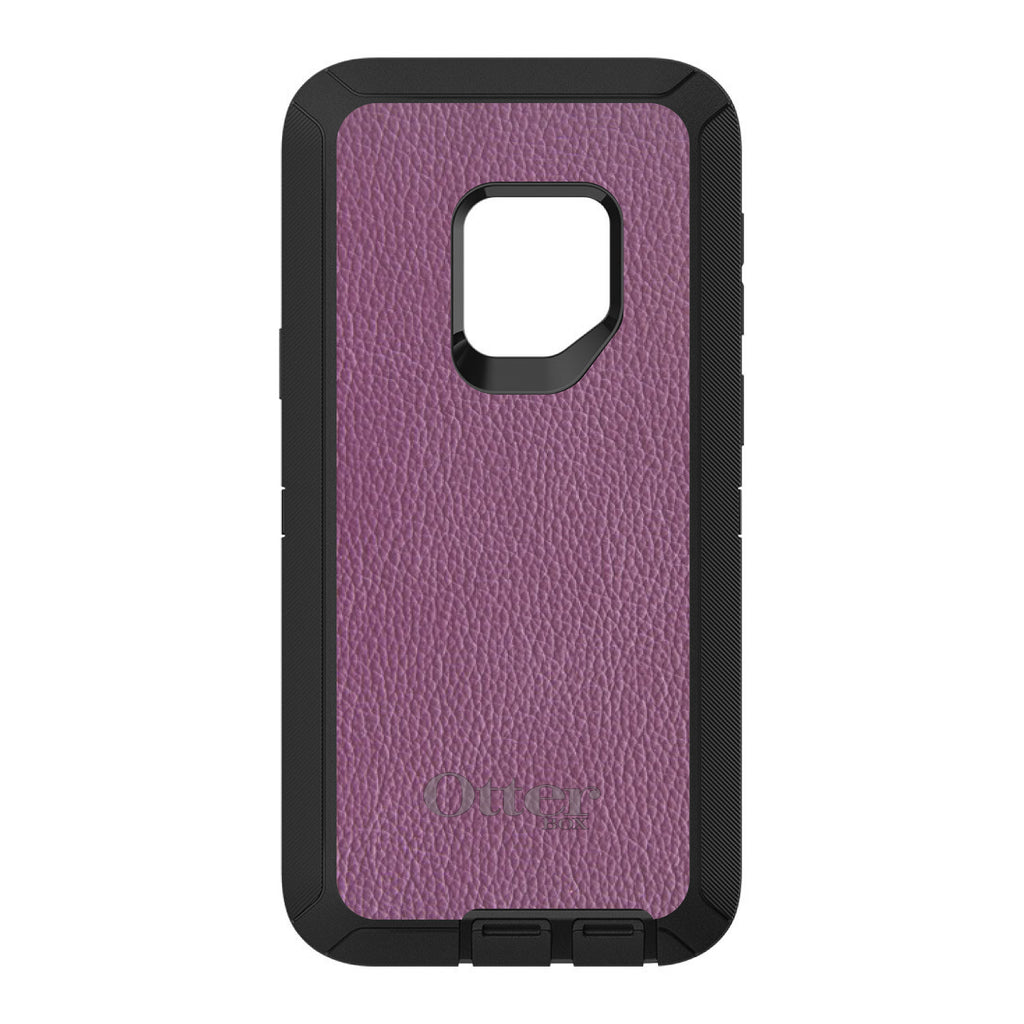 Purple Leather Print Design OtterBox Defender Case for iPhone & Galaxy, view 11