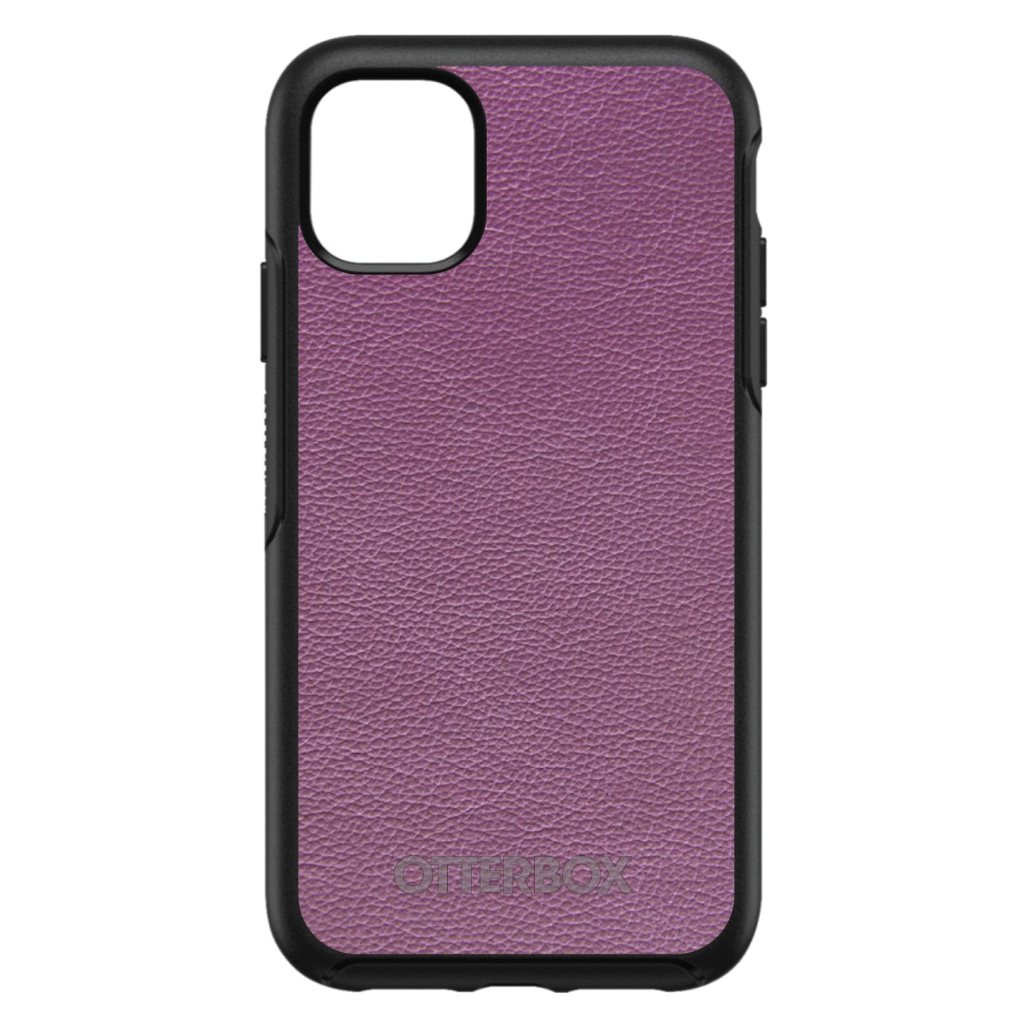 DistinctInk™ OtterBox Symmetry Series Case for Apple iPhone / Samsung Galaxy / Google Pixel - Purple Leather Print Design