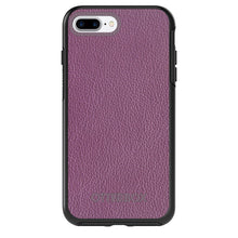 DistinctInk™ OtterBox Symmetry Series Case for Apple iPhone / Samsung Galaxy / Google Pixel - Purple Leather Print Design
