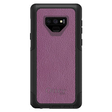 DistinctInk™ OtterBox Commuter Series Case for Apple iPhone or Samsung Galaxy - Purple Leather Print Design