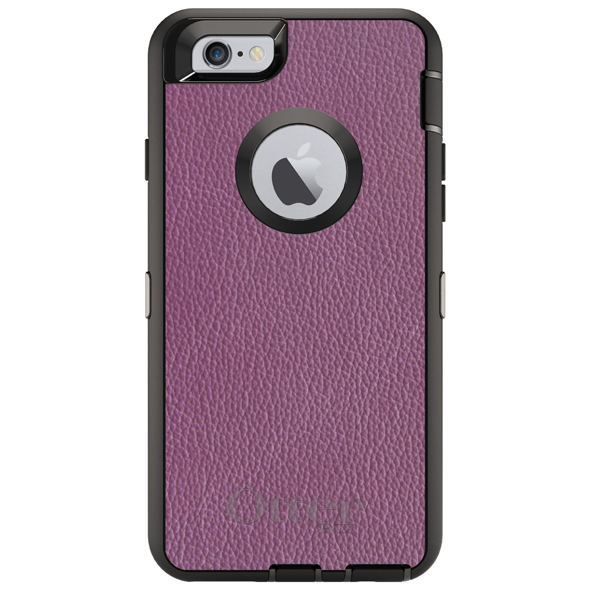 Purple Leather Print Design OtterBox Defender Case for iPhone & Galaxy, view 4